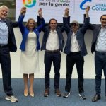 Candidatos a la Presidencia por Equipo Colombia Enrique Peñalosa, Aydeé Lizarazo, Federico Gutiérrez, Alejandro Char y David Barguil