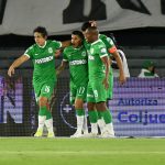 Millonarios F. C. y Atlético Nacional durante partido de la fecha 3 por la Liga BetPlay DIMAYOR I 2022 jugado en el estadio Nemesio Camacho El Campin de la ciudad de Bogotá. Foto: VizzorImage / Luis Ramirez / Staff.