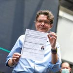 Inscripción de candidatura de a Alejandro Gaviria