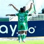 Pablo Sabbag de La Equidad celebra el gol contra Patriotas Boyacá durante partido por la fecha 5 entre Patriotas Boyacá y  La Equidad como parte de la Liga BetPlay DIMAYOR I 2022 jugado en el estadio La Independencia  de Tunja. Foto: VizzorImage / Macgiver Barón/ Contribuidor