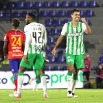 Con un golazo Duque en los minutos finales del partido le dio la victoria 0-1 a Atlético Nacional ante Deportivo Pasto en el cierre de la jornada dominical de la fecha 5  de la Liga BetPlay DIMAYOR I 2022 jugado en el estadio Departamental  Libertad de la ciudad de Pasto. Foto: VizzorImage / Leonardo Castro / Contribuidor