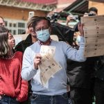 Gustavo Petro votó en el colegio Distrital Marco Antonio Carreño de la localidad de Puente Aranda