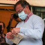 El candidato de la coalición de izquierda Pacto Histórico, Gustavo Petro, fue el más votado de todas las consultas presidenciales en Colombia el 13 de marzo de 2022. (Juancho Torres - Agencia Anadolu)