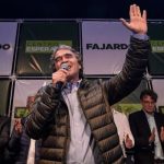 Sergio Fajardo, celebra su triunfo como candidato precidencial de Centro Esperanza. Foto Mauricio Alvarado Lozada -EL ESPECTADOR