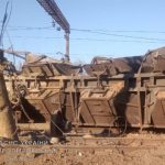 En Pavlograd de la región de Dnipropetrovsk, una estación de ferrocarril fue destruida como consecuencia de ataques con misiles. Foto Ukrinform