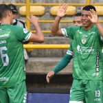 Johan Rojas de La Equidad celebra su gol contra Alianza Petrolera  durante partido por la fecha 12 entre La Equidad y Alianza Petrolera  como parte de la Liga BetPlay DIMAYOR I 2022 jugado en el estadio Metropolitano de Techo de Bogota. Foto: VizzorImage / Felipe Caicedo/ Staff