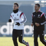James Volvio a entrenar
