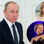 Valadimos Putin y sus hijas María y Katerina