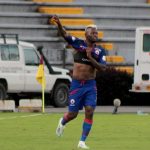 Duver Riascos de Deportivo Pasto, corre a celebrar el gol anotado a Deportes Tolima durante partido de la fecha 16 entre Deportes Tolima y Deportivo Pasto por la Liga BetPlay DIMAYOR I 2022, en el estadio Manuel Murillo Toro de la ciudad de Ibague. Foto: VizzorImage / Juan Torres / Cont.