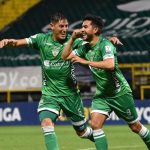 Kevin Salazar de La Equidad celebra su gol contra Jaguares de Córdoba  durante partido por la fecha 16 entre La Equidad y Jaguares de Cordoba como parte de la Liga BetPlay DIMAYOR I 2022 jugado en el estadio Metropolitano de Techo de Bogota. Foto: VizzorImage / Felipe Caicedo/ Staff