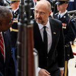 Durante su visita de trabajo a Washington, el primer ministro de Ucrania, Denys Shmygal, dialogó con el Secretario de Defensa de los Estados Unidos, Lloyd Austin. Foto Ukriform