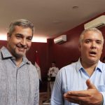 En la reunión en Cartagena entre los presidentes de Colombia Iván Duque y de Paraguay Mario Abdo Benítez estrechó lazos de cooperación en seguridad y amplió las oportunidades comerciales entre ambos países EFE/ Ricardo Maldonado Rozo