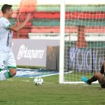 Pablo Lima de Equidad celebra su gol contra el Cortuluá.Cortuluá y Equidad durante partido por la fecha 17 entre Cortuluá y Equidad como parte de la Liga BetPlay DIMAYOR I 2022 jugado en el estadio Doce de Octubre de la ciudad de Tuluá. Foto: VizzorImage / Juan Jose Horta / Contribuidor