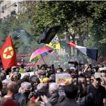 La manifestación del Día del Trabajo, compuesta por sindicatos y partidos de izquierda, sucede en medio de una creciente fractura social en Francia. (ARCHIVO)