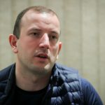 El comisario europeo de Medio Ambiente, Océanos y Pesca, Virginijus Sinkevicius, habla durante una entrevista con EFE, en Montevideo (Uruguay). EFE/Raúl Martínez