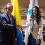 El secretario general iberoamericano, Andrés Allamand, que asumió el cargo el pasado 8 de febrero, llegó este jueves a Colombia para una corta visita al país como parte de su primera gira por América Latina. EFE/Cancillería