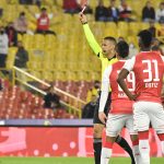 Independiente Santa Fe y Alianza Petrolera en partido de la fecha 16 por la Liga BetPlay DIMAYOR I 2022 en el estadio Nemesio Camacho El Campin de la ciudad de Bogota. Foto Image / Luis Ramirez / Staff.