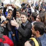 El alcalde de Medellín, Daniel Quintero, acude a notificarse ante la procuraduría en Bogotá. EFE/ Mauricio Dueñas