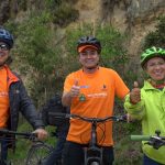 El presidente Duque , La Ministra de Transporte Angela Orozco y la alcaldesa de Bogotá ,Claudia López recorren el corredor verde Facatativá-Zipacón en Cundinamarca.