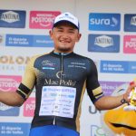 Luis Carlos Chía (Supergiros - Alcaldía de Manizales) primer líder de la clasificación por puntos de la Vuelta