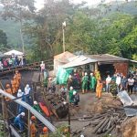 En desarrollo de las labores de búsqueda en la mina de carbón La Mestiza, en el municipio de El Zulia.Foto Defensa Civil Colombiana