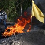 La detención de Iza, principal promotor de la movilización contra el Gobierno, se produjo en la madrugada de este martes, mientras transitaba en un vehículo en el sector de Lasso, en la provincia andina de Cotopaxi, ubicada en el centro de Ecuador, de donde es oriundo. EFE/ José Jácome