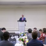 EEUU- Miami, Encuentro con miembros de la Cámara de Comercio de Estados Unidos.Foto Presidencia