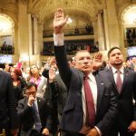 Los congresistas hicieron su juramento y tomaron posesión de su cargo, para el Cuatrienio Constitucional 2022-2026, de conformidad con el Artículo 17 de la Ley 5ta de 1992.