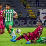 Al minuto 90 - y 5 más de adición - Tolima acabó con las ilusiones de Nacional y Junior Hernández igualó el marcado que finalmente quedaría 2-2, permitiéndole a los dos equipos sumar un solo punto,Foto DIMAYOR