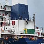 El primer barco cargado con grano ucraniano sale del puerto de Odesa.Foto UKRINFORM