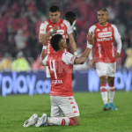 Independiente Santa Fe consiguió un triunfo clave y sufrido 2-1 ante el Deportes Tolima Foto DIMAYOR