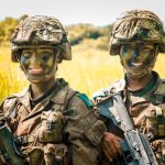 Mujeres integrantes del Ejercito colombiano