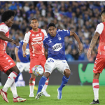 Millonarios derrotó 2-0 a Santa Fe, en el estadio Nemesio Camacho El Campin, en el clásico que se disputó en la décima jornada .Fo Dimayor