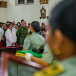 Presidente Gustavo Petro en el sepelio de los policías asesinados en el Huila