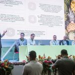 La ministra de Agricultura, Celicia López durante su intervención en la versión XII del Congreso de Tecnicaña