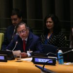 Presidente Gustavo Petro en la Cumbre de Transformación de la Educación, ante la ONU Foto Presidencia