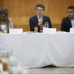 Ministro de Educación , Alejandro Gaviria durante su intervención en la reunión del Consejo Nacional de Educación Superior (CESU)