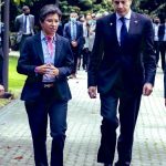 La alcaldesa Claudia López recibió al Secretario Blinken en uno de los centros intégrate de los nuevos bogotanos