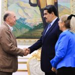Reunión del presidente Maduro y el Canciller de Colombia Álvaro Leyva. Foto Presidencia de Venezuela