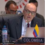 Canciller Alvaro Leyva Duran interviene en la 52 Asamblea de la OEA