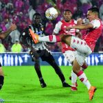 Independiente Santa Fe que derrotó 2-0 al Deportivo Pereira, en el estadio Nemesio Camacho El Campín, en juego correspondiente a la segunda jornada del Torneo Finalización de la Liga colombiana. Foto Dimayor