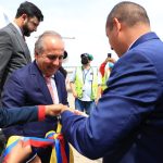 El ministro de Transporte, Guillermo Reyes, se reunió con su homólogo venezolano