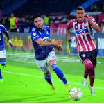Millonarios dio el golpe y se llevó los tres puntos en su visita a Junior. Foto Dimayor