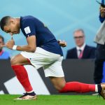 Mbappé es el goleador de la Copa Mundial, con cinto tantos marco al 74' en el partido Francia 3-1 Polonia. Foto FIFA