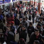 Más de 30.000 bogotanos se movilizaron por el terminal del Salitre
