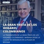 Jorge Barón y su Fiesta de los Hogares Colombianos comenzará la Feria de Manizales en la Plaza de Bolívar este 31 de diciembre