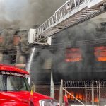 El incendio en la fábrica de colchones 'Espumas Santafé'