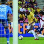 Junior no levanta cabeza. Este domingo cayó por la mínima diferencia en su visita Bucaramanga en el Estadio Alfonso López.Foto Dimayor