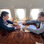 El presidente Gustavo Petro dijo  que el Pacto de San José del Guaviare es el sello con la alcaldesa de Bogotá, Claudia López, para la construcción del metro en la capital del país. Foto Presidencia