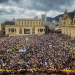 Marchas de protesta contra el Gobierno Petro